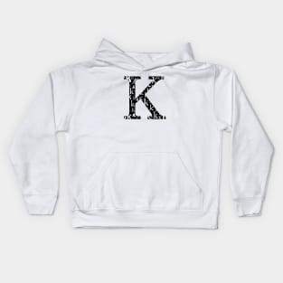 K Filled - Typography Kids Hoodie